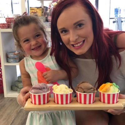 Woman, Child and Ice Cream